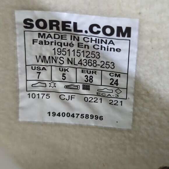 Sorel Booties Women's 7 Tawny Buff Gum 2 Joan of Arctic Wedge III Lace Cozy NWT - Picture 11 of 12